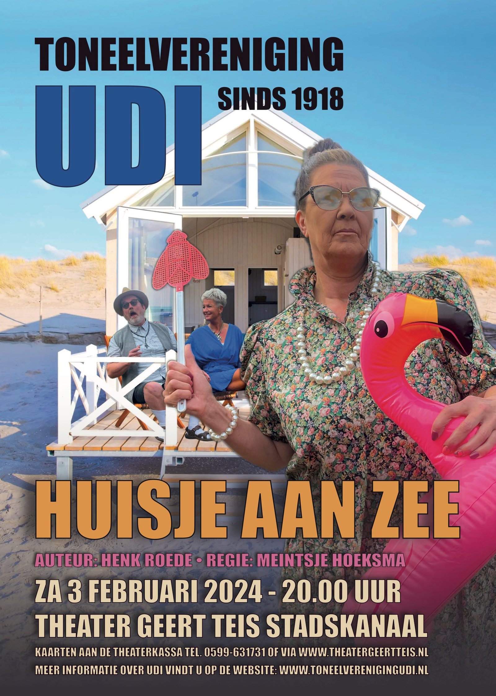 A4 TGT UDI Poster 2024 Huisje aan zee